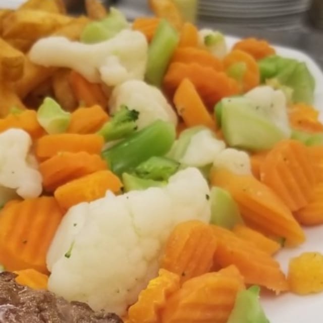 Steamed Vegetables.